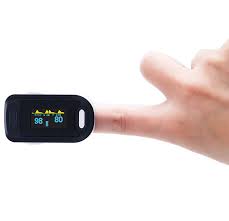 A pulse oximeter is a medical device that indirectly monitors the oxygen saturation of a patient's blood (as opposed to measuring oxygen. Fingertip Pulse Oximeter Mvs In Motion Health Fitness And Wellness Products