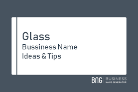 Glass Business Name Generator Business Names Business Name Generator Free Name Generator Business