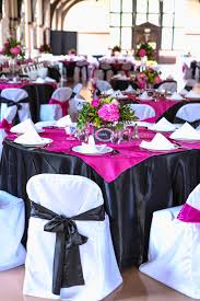 Wedding color schemes and blogs. Pin By Sandi Allan On Weddings Hot Pink Weddings Pink Wedding Decorations Pink Black Weddings
