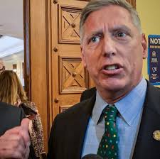 Republican legislators protest vaccination rule at New Jersey's State  House.