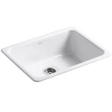 Kohler cast iron white two bowl sink. Kohler Iron Tones Cast Iron Kitchen Sink 6585