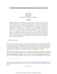 100 mb equals 800 mb (100 x 8). Pdf Understanding Broadband Speed Measurements