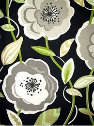 Black And White Upholstery Fabric By The Yard Upholstery Fabric Black White Poppy Print Oversized Print 54 1 Yard Piece Floral Upholstery Fabric Floral Upholstery Upholstery Fabric