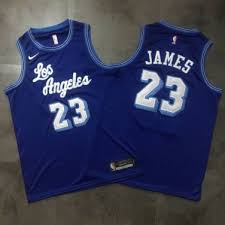 His jersey number is 23. Men S Los Angeles Lakers 23 Lebron James Jersey Blue Fine Embroidery New