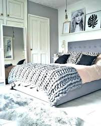A chic modern bedroom with a white, gray, and blush pink color scheme. Pink And Cream Bedroom House N Decor