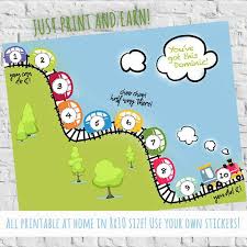 Incentive Reward Chore Chart Reward System For Kids Trains Choo Choo Train Printable Potty Training Printable Thomas Train Printable Sticker Chart Kids Rewards Potty Training Sticker Chart