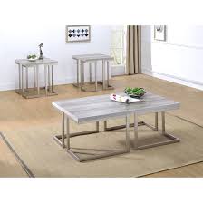 Two table sets fit almost everywhere and be adjusted into various positions metal bottom frame & wood top, and it's easy to move around and at home. Steve Silver Furniture David 3 Piece Coffee Table Set Reviews Wayfair