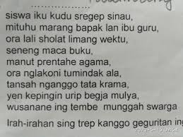 Tema minor cacahe ora mung siji, lumrahe luwih saka siji. Contoh Geguritan Yaiku