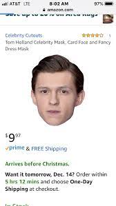 Can Someone Please Get Me This Celebrity Mask Fancy Dress Masks Tom Holland