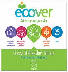 Sparkling dishes without any of the nasties. Ecover Dishwasher Tablets Ethical Superstore