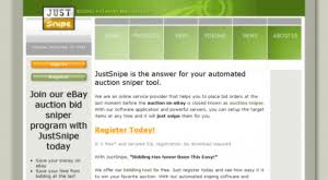 Learn how to win bids on ebay every time via a method called product sniping. Justsnipe Com Review