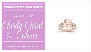 engagement ring clarity colour carat