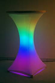 Cocktail Table For Led Event Lighting Event Lighting Gala Decorations Cocktail Tables