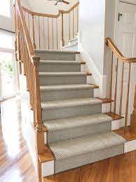 Neutral Gray Flat Weave Wool Herringbone Stair Runner Carpet Stairs Gray Stair Runner Stair Runner