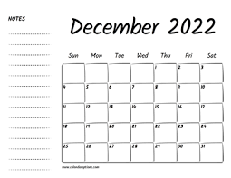 december 2022 printable calendar calendar options