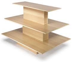 60 X 42 Inch Tiered Display Table W 3 Shelves Rectangular Maple Vintage Furniture For Sale Display Furniture Tiered Table Display