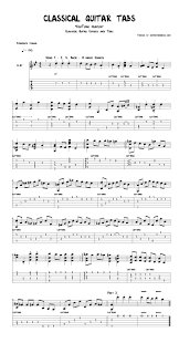 Classical Guitar Tabs In Pdf And Guitar Pro Formats By