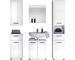 Mit waschbecken oder doppelwaschtisch große auswahl individuell konfigurierbar bequem online kaufen & sparen. Badmobelset Line 5 Teilig 170 Cm Weiss Hochglanz Inkl Waschbeckenunterschrank Spiegelschrank Unterschrank Hangeschrank Und Hochschrank Bei Hornbach Kaufen