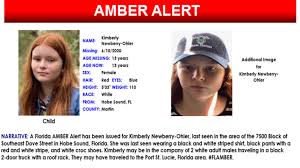 There is an imminent threat to kill or seriously. Amber Alert Canceled For 13 Year Old Florida Girl