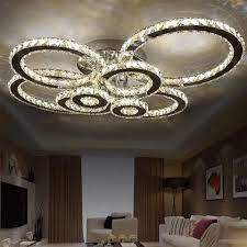 Modern Luxury Led Crystal Ceiling Lights For Living Bedroom Eperiod Led Lighting Store Ceiling Lights Modern Led Ceiling Lights Crystal Chandelier Lighting