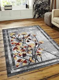 This type of rug is antistatic, which makes vacuuming easier because animal hairs and lint don't easily. Buy Rugsotic Carpets Machine Woven Heatset Polypropylene 67x9 Area Rug Floral Silver M00023 Online In India 480162260