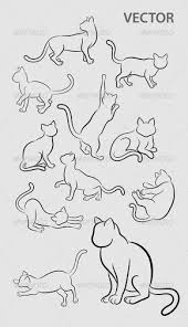 Cat Gesture Sketches Animal Drawings Cat Sketch Sketches