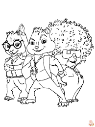 Gratuit imprimable Alvin And The Chipmunks Coloriages pour enfants