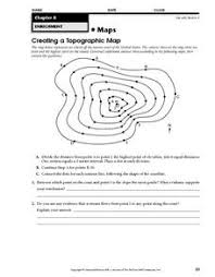 Topographic maps identify numerous ground features to express your location in grid coordinates or geographic coordinates, read the following section. Topographic Map Lesson Plans Worksheets Lesson Planet