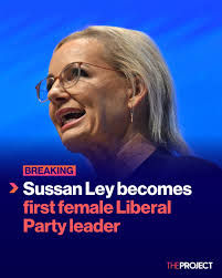 Sussan Ley has been elected as the Liberal Party's new leader, becoming the  party's first female leader. This comes after a showdown with Angus Taylor,  with four votes pushing her over the