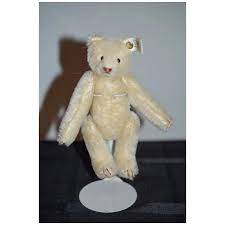 Vintage Steiff Mohair White Bear Jointed Ean 0002994 W Button Tag White Bear Bear Steiff