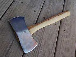 Collins Saddle Axe Axe Orange Oil Leather Handmade