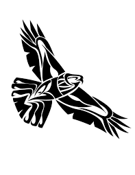 Black And White Flying Eagle Tattoo Black Hawk Down Hawk Tattoo Eagle Tattoos Flying Tattoo