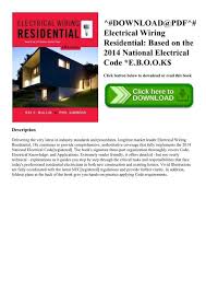 Modern residential wiring books pdf modern residential wiring provides essential information about the tools, materials, equipment, and processes encountered in the electrical trade. Download Pdf Electrical Wiring Residential Based On The 2014 National Electrical Code E B O O K