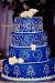 Quinceanera Royal Blue And Gold Centerpieces