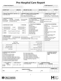 fillable online ok pre hospital care report ok fax email