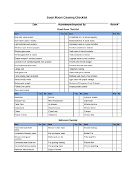 Housekeeping Cleaning Checklist Template Cleaning Checklist Template Clean Room Checklist Housekeeper Checklist