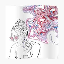 Vaporizers have been designed to perfectly interact with your bud, extracting the thc which becomes activated at the correct temperature. Woman Smoke Weed Posters Redbubble