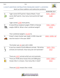 Click on the images to view, download, or print them. 3rd Grade Addition And Subtraction Word Problems