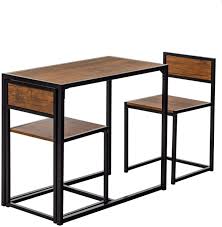 Your tiny kitchen design doesn't have to feature a bold accent wall or a striking design choice. 3 Piece Table And Chair Set Compact Dining Bar Table Set Small Space For Kitchen Living Room Dinette Coffee Dining Breakfast Table Industrial Design Home Kitchen Furniture