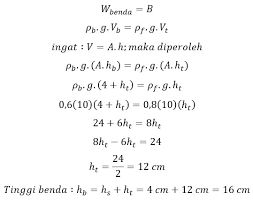 Dengan quipper video, belajar jadi lebih mudah dan menyenangkan. Fluida Statis Tekanan Hidrostatis Hukum Pascal Archimedes Rumus Dan Contoh Soal Gammafis Blog