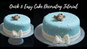 Personalized party favors, cakes, banners and table decor all for the special baby coming soon. Quick Easy Cake Decorating Tutorial Baby Boy Birthday Cake Decorating Tutorial Youtube