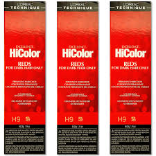 I buy all supplies and tools at sallys. L Oreal Excellence Hicolor H9 Red Hot Permanent Hair Tint Hc 05116 3 Pack Walmart Com Walmart Com