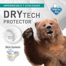 Encuentra colchon ortofoam spring air en esta comparativa de productos, tenemos a la venta productos de king size, furniture. Protector De Colchon Acolchado E Impermeable Supreme Spring Air Blancos