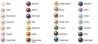 Real Pearl Colors Pearl_color_chart In 2019 Pearl Color