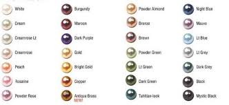 pearl color chart pearl color pearls white burgundy