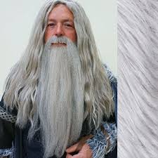 Does this character need a full beard? Wizard Beard Lord Of The Rings Gandalf Beard And Moustache Combination Grey