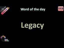 Legacy Word Of The Day 113 English Words Of The Day Words Word Meaning In Urdu Youtube