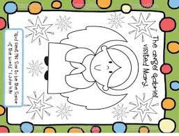 The angel gabriel appears to mary luke 126 38. Angel Visits Mary Christmas Craft By Jannysue Teachers Pay Teachers