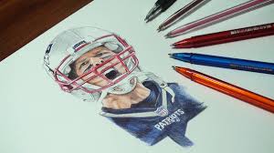 Step by step drawing tutorial on how to draw miami heat logo. Tom Brady Ballpoint Pen Drawing On Behance