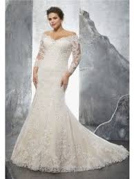 Off The Shoulder Three Quarter Sleeve Lace Plus Size Wedding Dress Wedding Dress Organza Wedding Dress Long Sleeve Plus Size Bridal Dresses